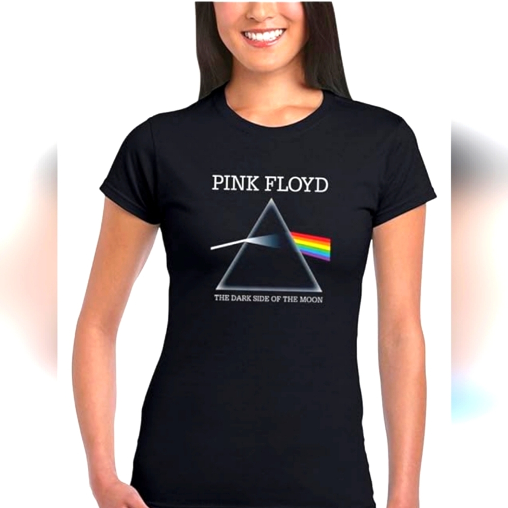 (M)🆕️🚨🔥Pink Floyd🔥🚨 Black Graphic Tee - Short Sleeve Ptp 19"×L24"